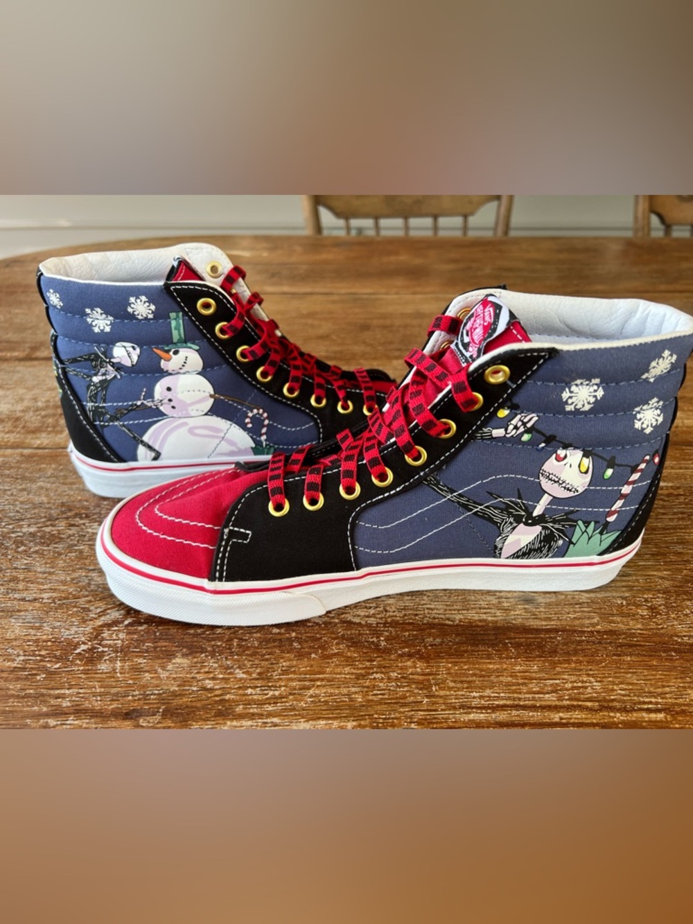 Vans x Disney Nightmare Before Christmas Sk8-Hi Christmastown Shoes Sz M9.5 W11